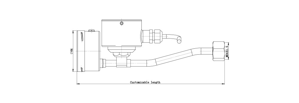 drawing of dm60r remote transmission density monitor